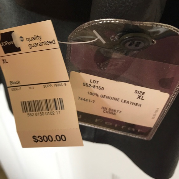 NWT J. Ferrar Genuine Leather Jacket - Picture 6 of 8